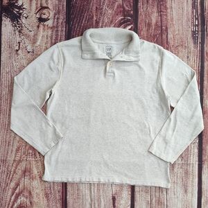 GAP Mens Oatmeal Soft Cotton Button Down Pullover Like New